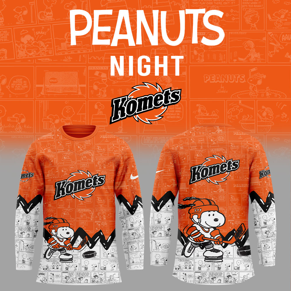 Fort Wayne Komets Anniversary Of Peanuts Jersey