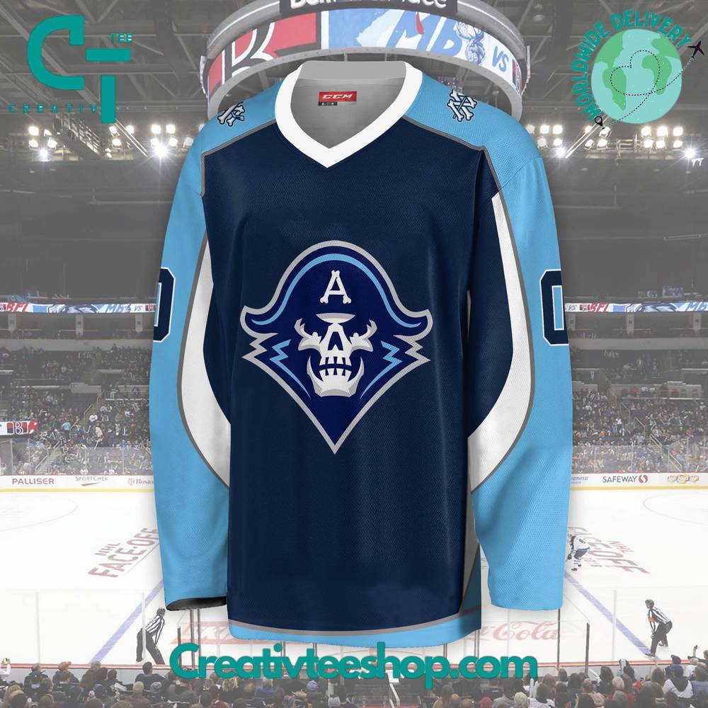 Ahl Milwaukee Admirals 2024 Blue Hockey Jersey