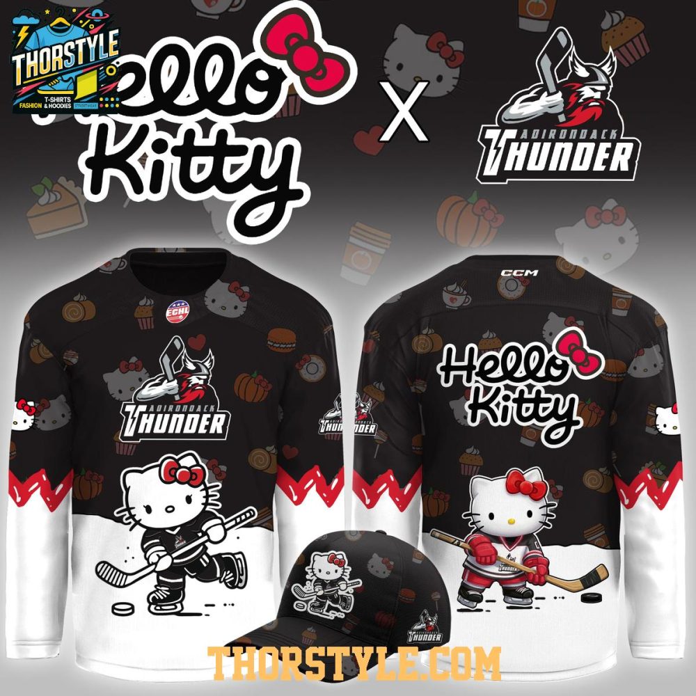 Adirondack Thunder Hello Kitty Game Night 2026 Hockey Jersey