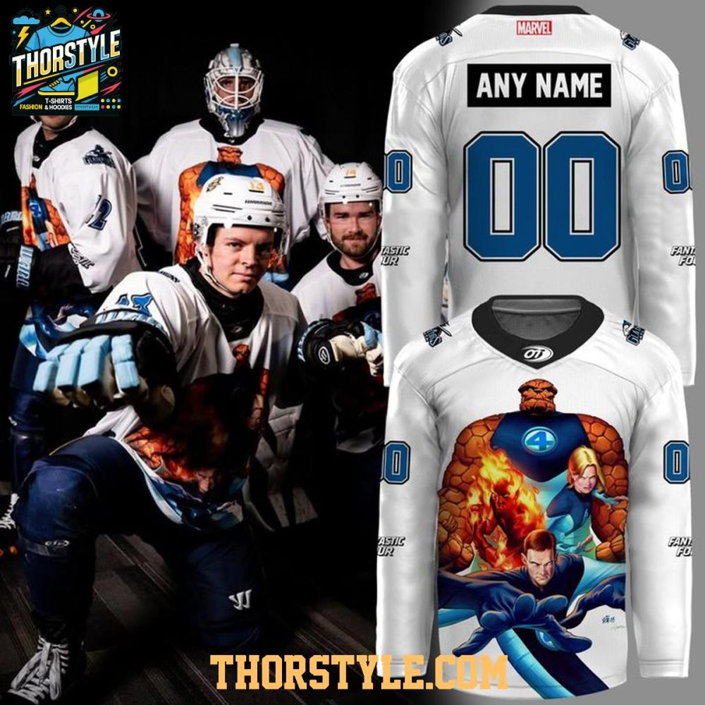 Atlanta Gladiators Fantansic F4 Marvel Heroes 2025 Personalized Hockey Jersey