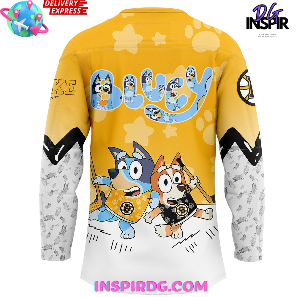 Boston Bruins Bluey And Bingo Special Jersey