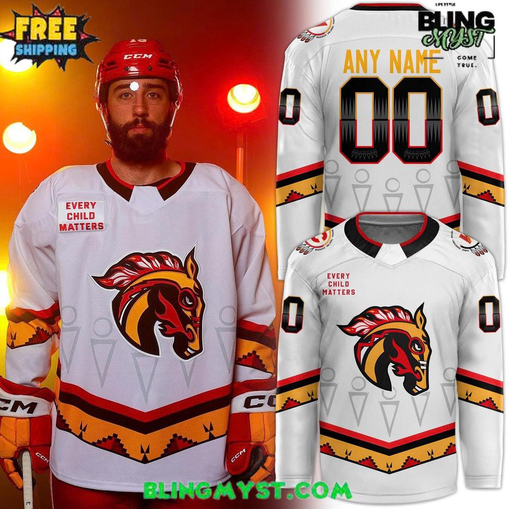 Calgary Wranglers Indigenous Night 2025-26 Hockey Jersey