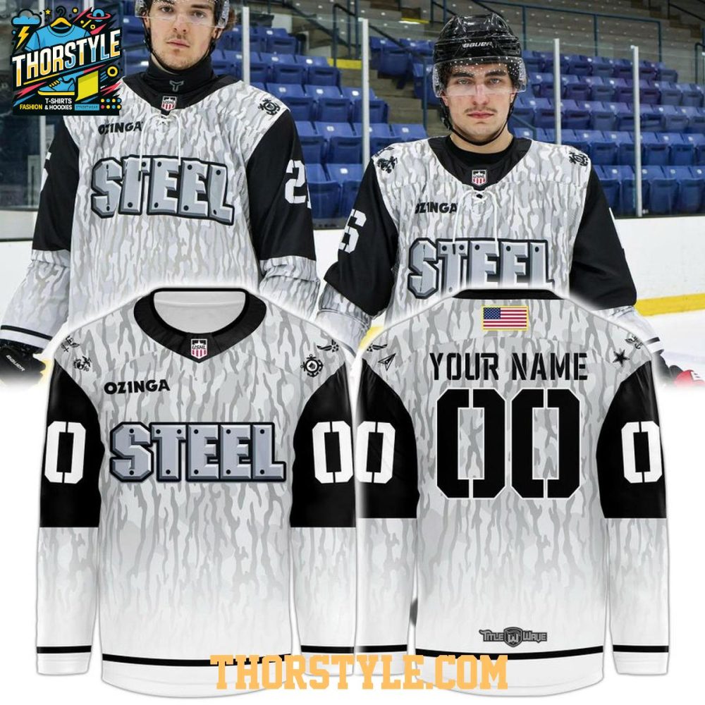 Chicago Steel Military Appreciation Night 2026 Personalized Hockey Jersey