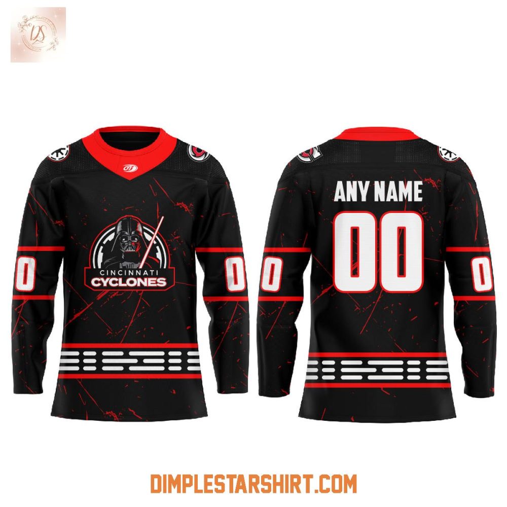 Cincinnati Cyclones Star Wars Night Darth Vader Hockey Jersey
