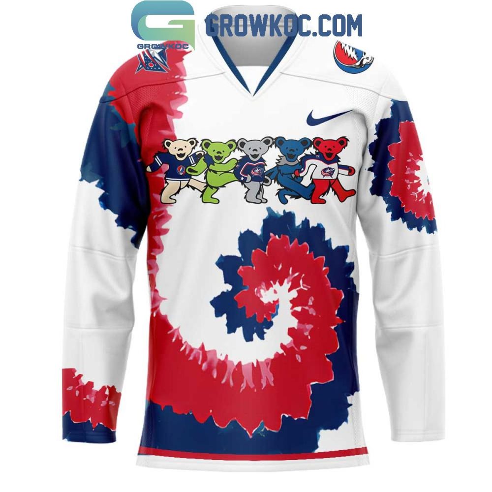 Columbus Blue Jackets Grateful Dead 2026 Uniform Hockey Jersey