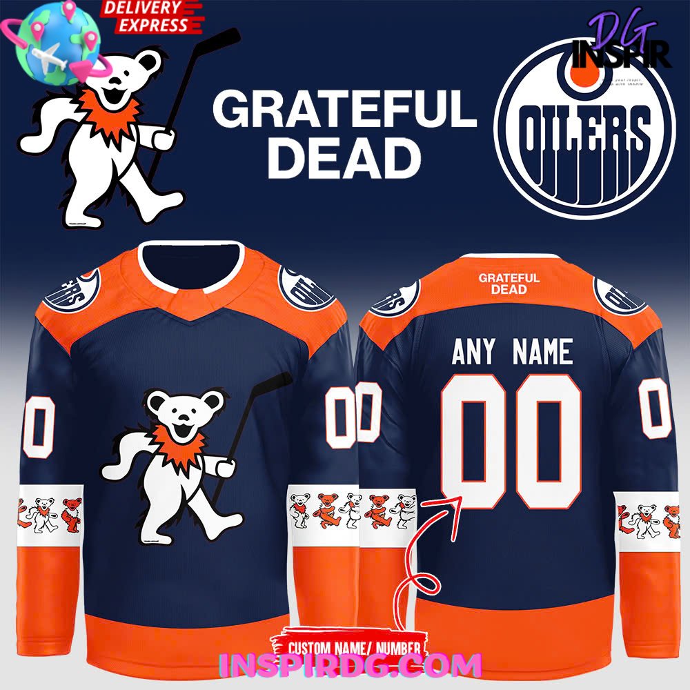 Edmonton Oilers Grateful Dead Night 2024 Hockey Jersey