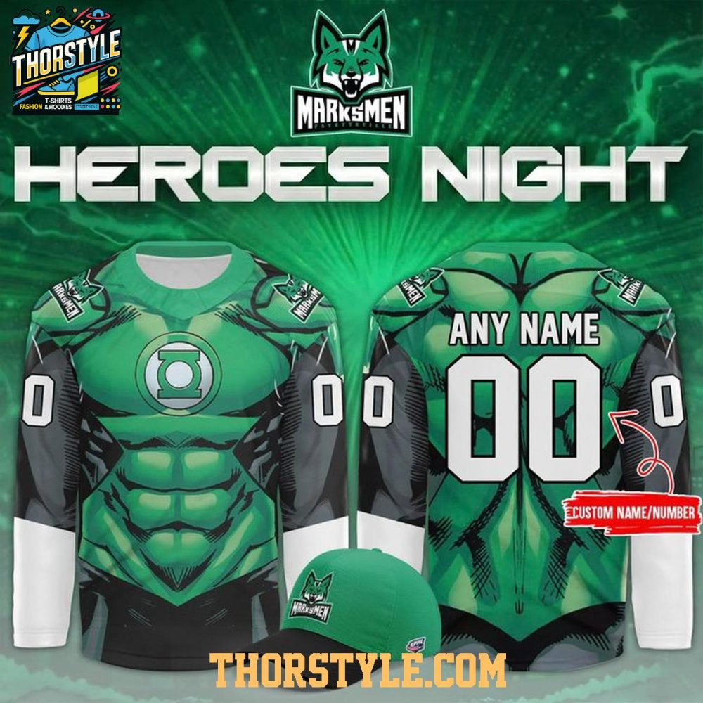 Fayetteville Marksmen Heroes Night Hulk 2026 Personalized Hockey Jersey