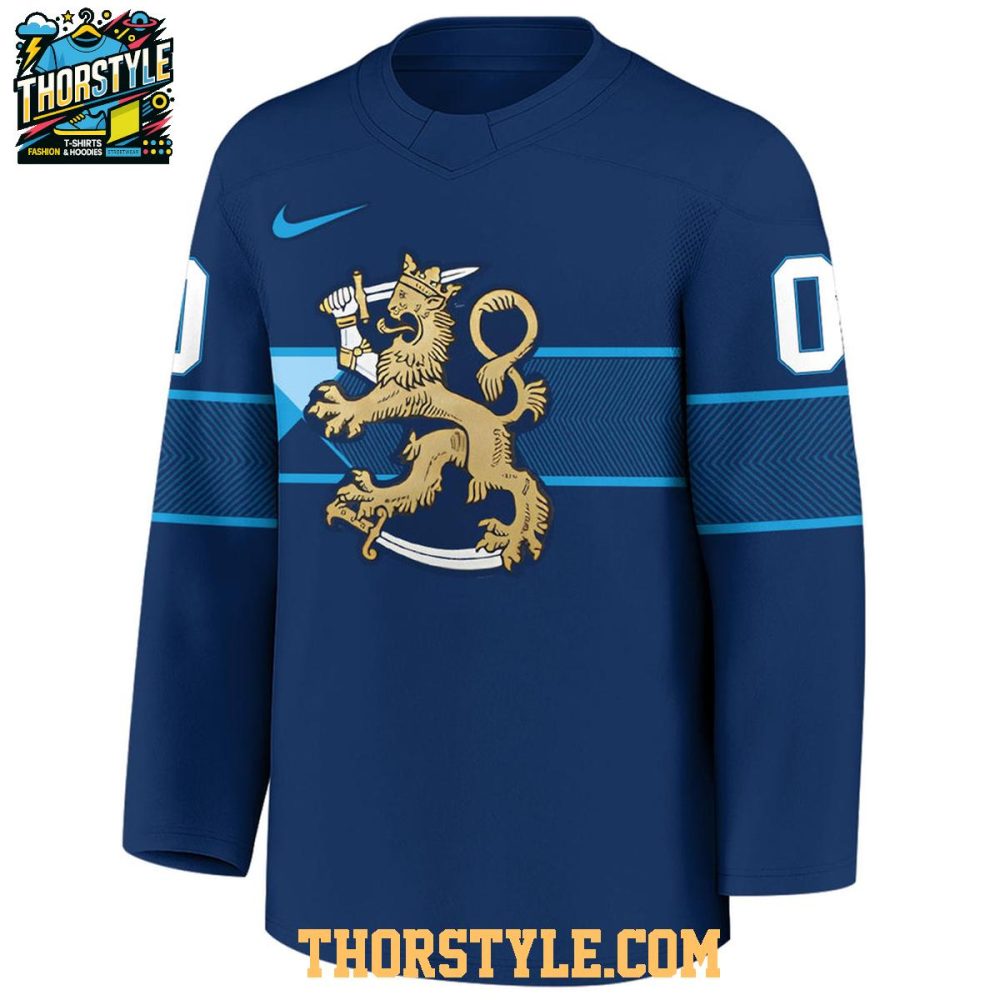 Finland 2026 Olympic Navy Team Personalized Hockey Jersey