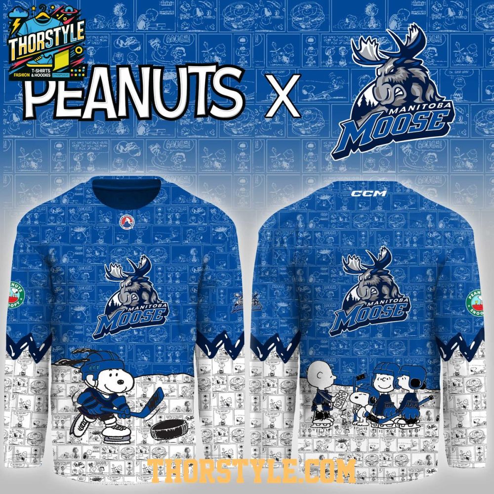 Manitoba Moose Peanuts Night 2026 Snoopy Game Personalized Hockey Jersey