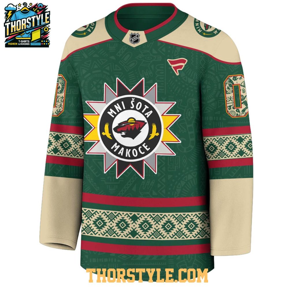 Minnesota Wild Indigenous People Holiday 2025 Personalized Hockey Jersey