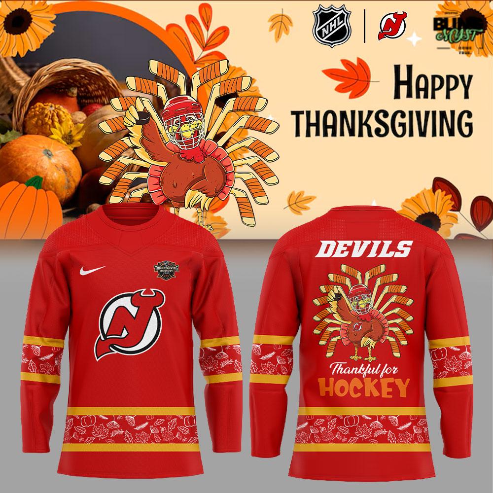 New Jersey Devils Happy Thanksgiving 2026 Hockey Jersey