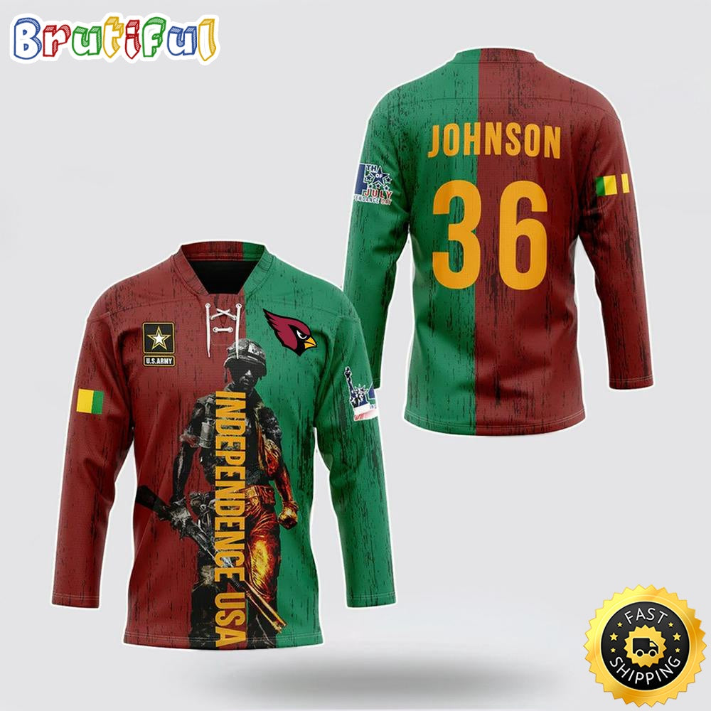 Personalized NFL Arizona Cardinals Hockey Jersey Vietnam Veterans Day Nfl Hockey Jersey For Fans