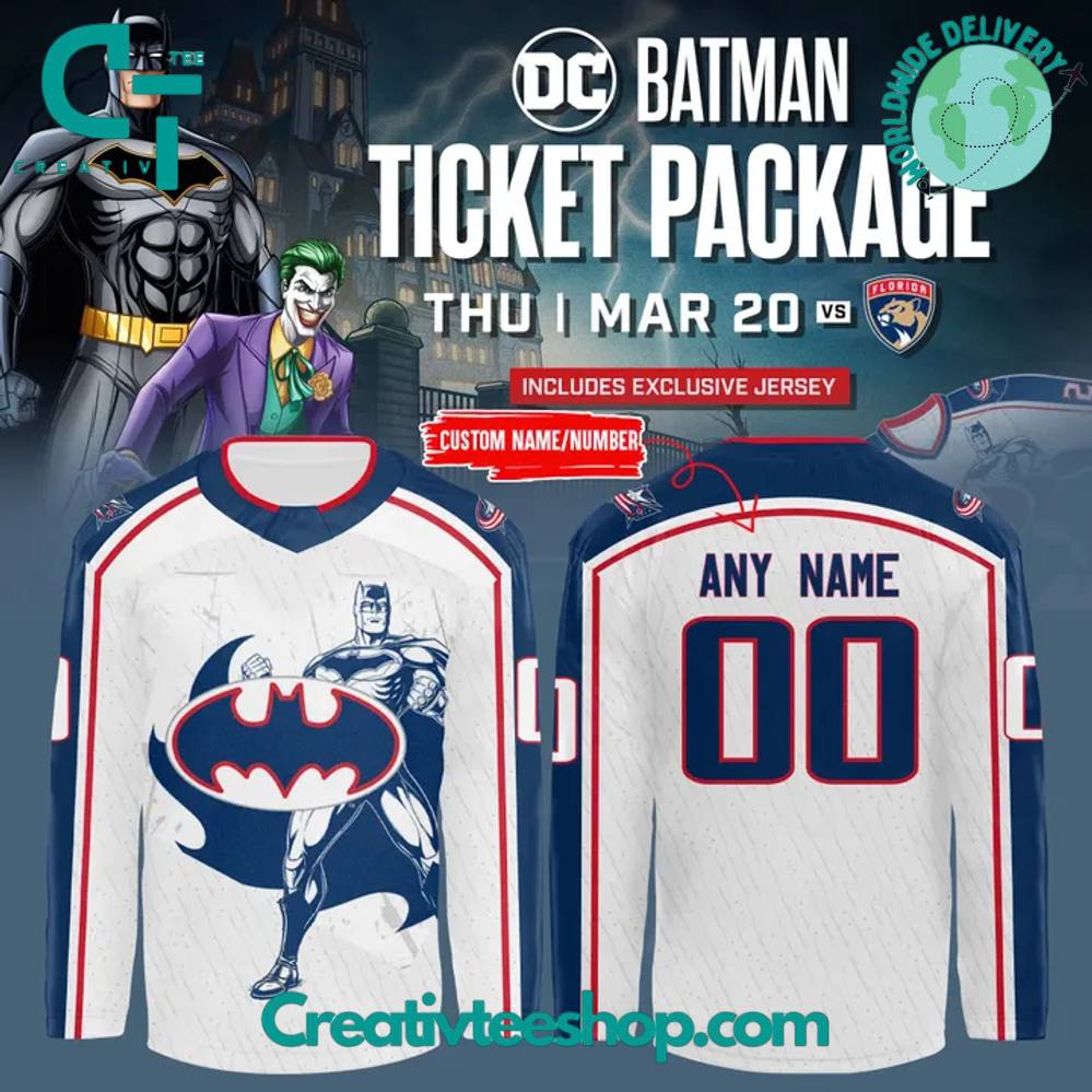 Columbus Blue Jackets X Batman Special New Hockey Jersey