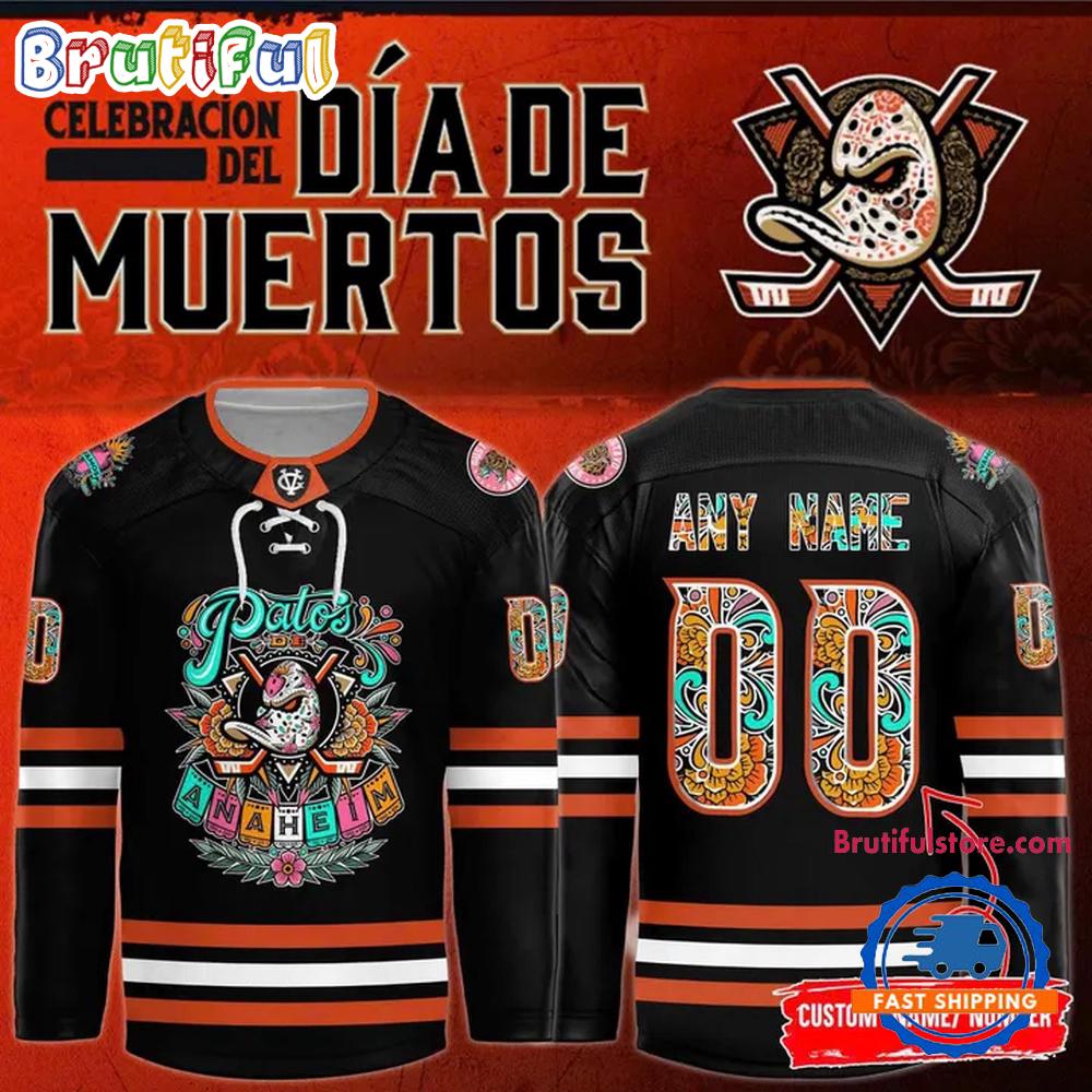 Anaheim Ducks Dia De Los Muertos 2025 Hockey Jersey