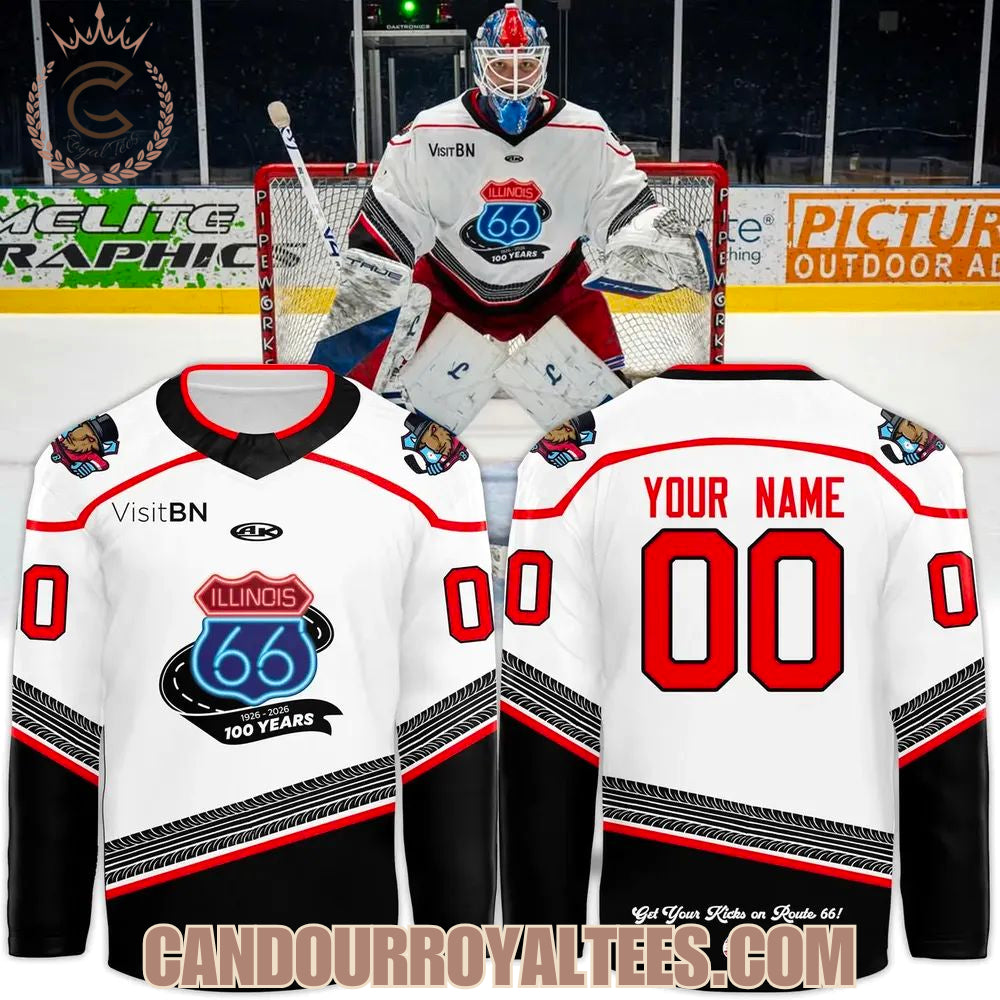 Bloomington Bison Honoring The Centennial Of Route 66 Jersey