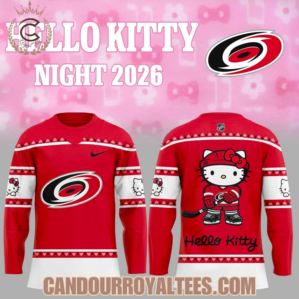 Carolina Hurricanes Hello Kitty Night 2026 Hockey Jersey
