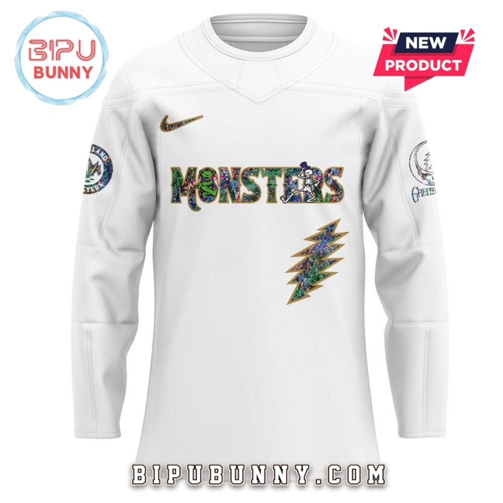 Cleveland Monsters Grateful Dead Night Hockey Jersey