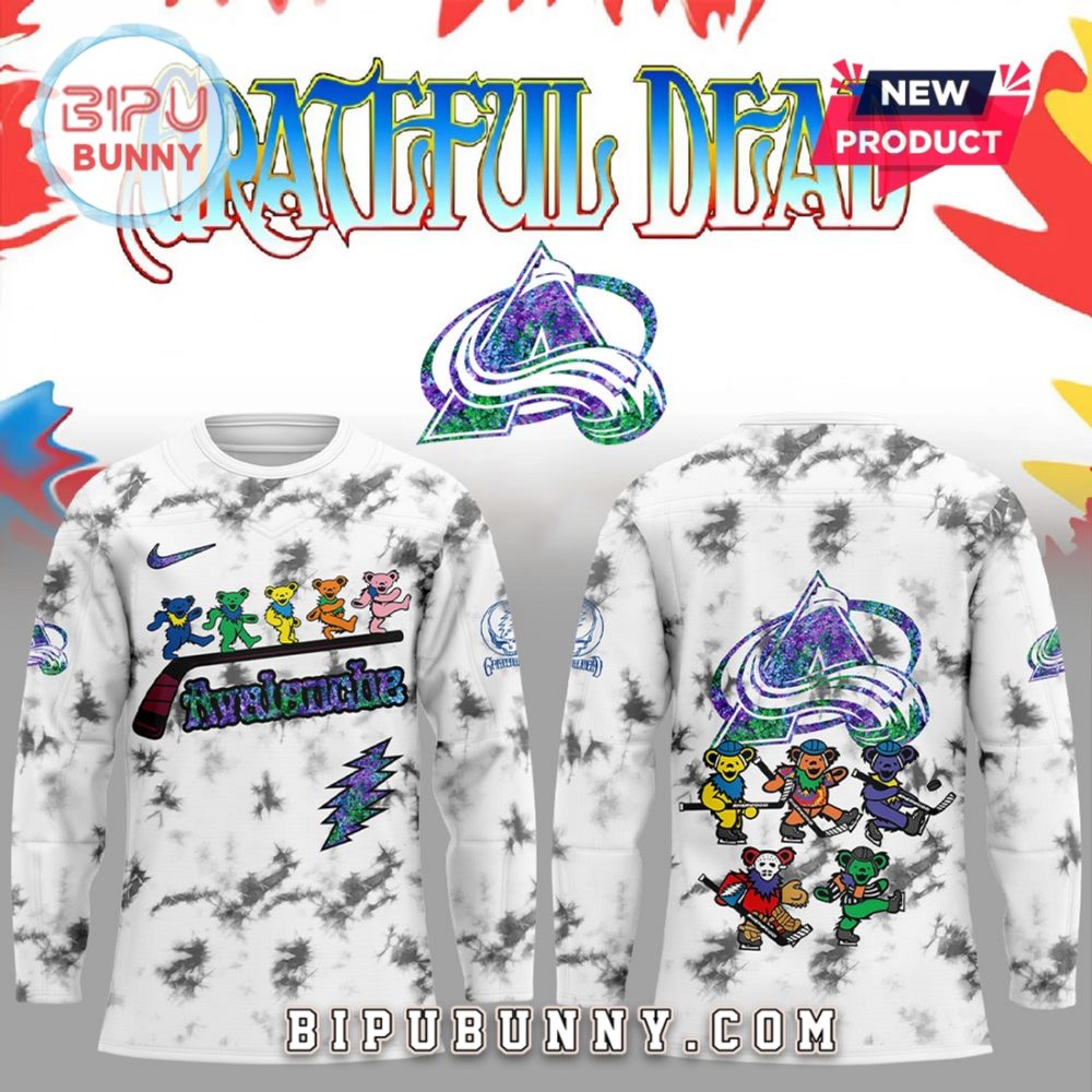Colorado Avalanche Grateful Dead Night Hockey Jersey