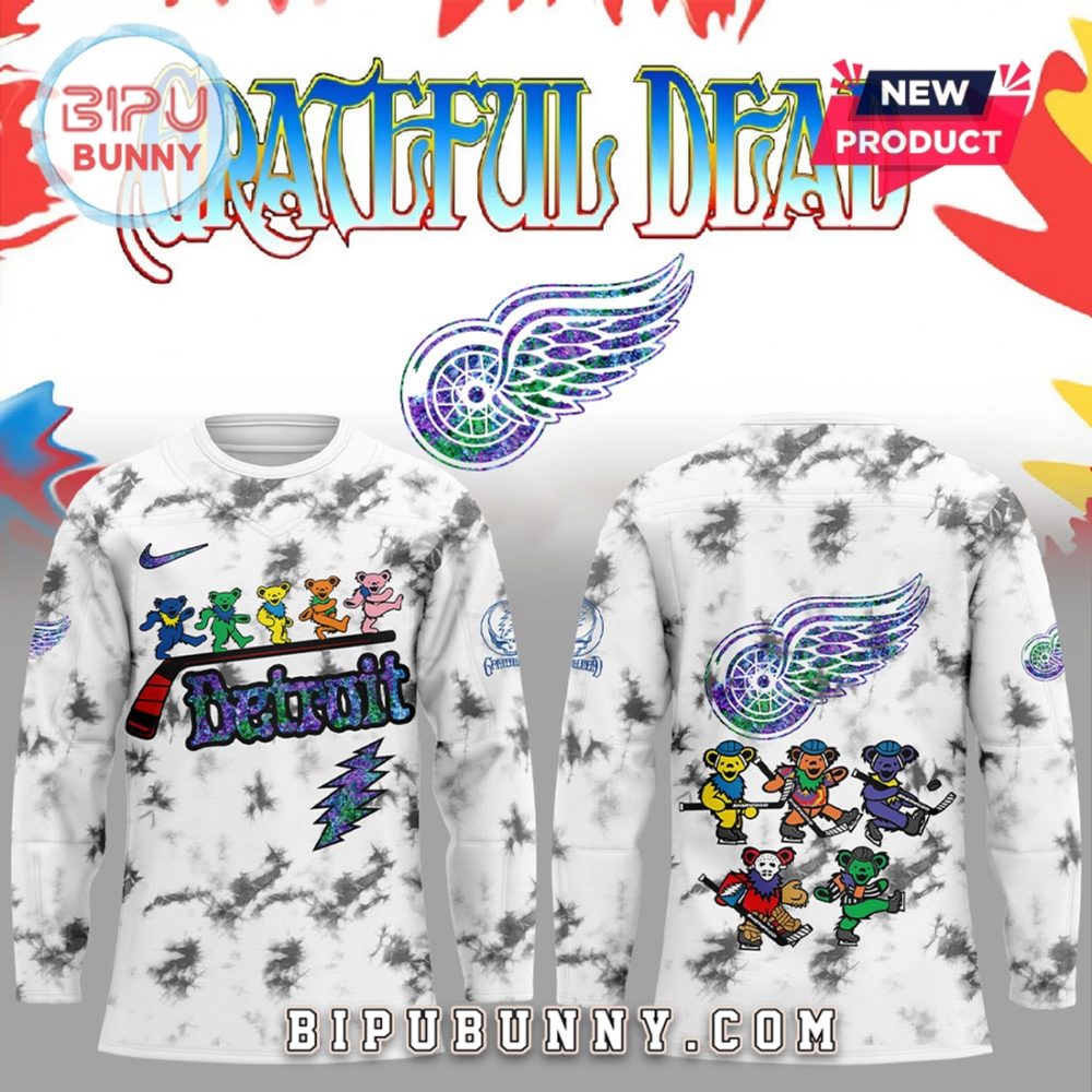 Detroit Red Wings Grateful Dead Night Hockey Jersey