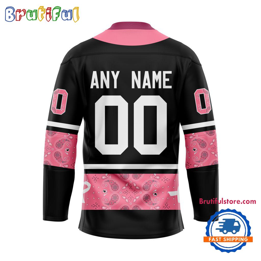 NHL Ottawa Senators In October We Wear Pink Breast Cancer Design Hockey Jersey