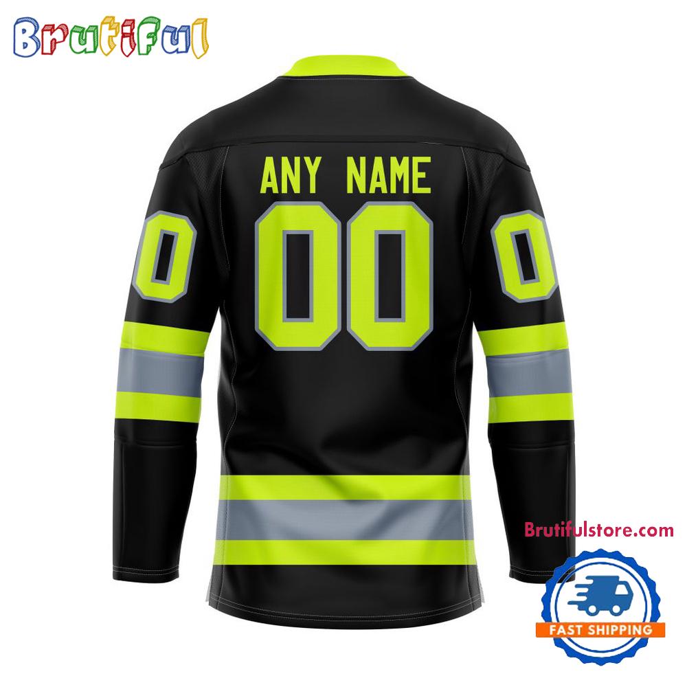 NHL Washington Capitals Honoring Firefighters Lace Hockey Jersey