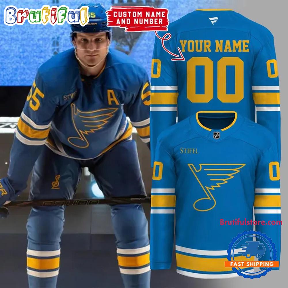St. Louis Blues Remixed Remastered Reborn 2025 Custom Hockey Jersey