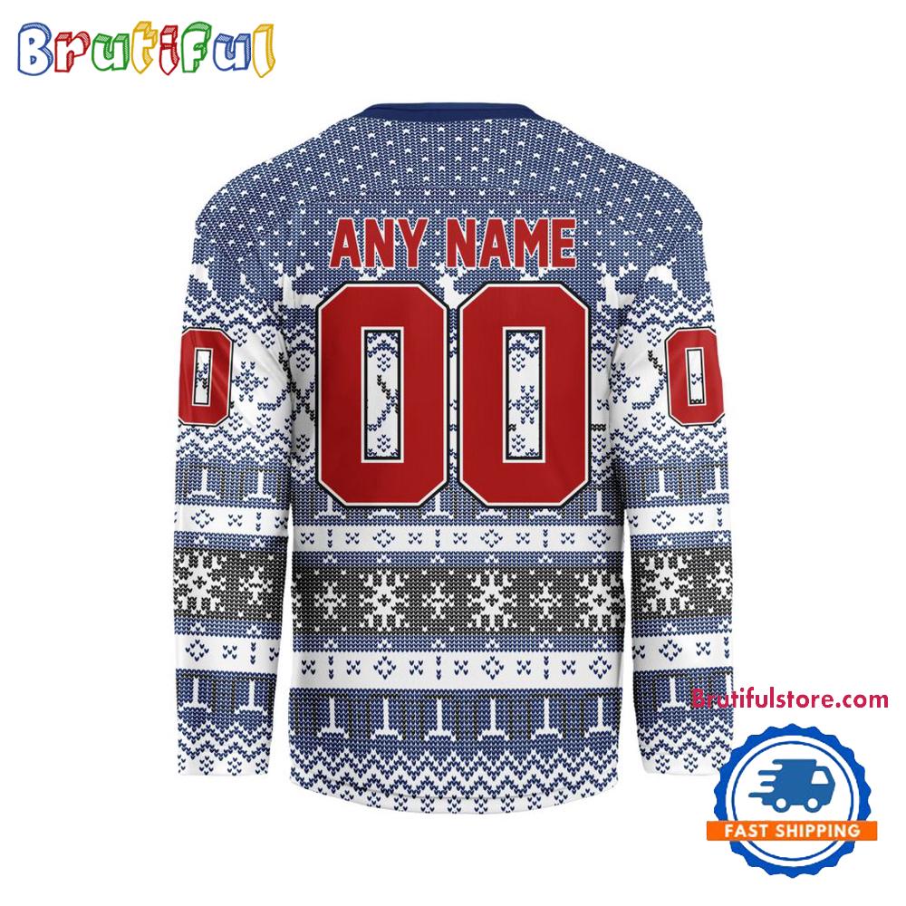 Toronto Maple Leafs 2025 NHL Christmas Personalized Hockey Jersey Design